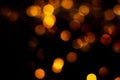 Golden abstract bokeh