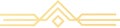 Golden abstract geometric lines forming a triangle and diamond shape against a clean white background, creating an
