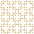 Golden abstract geometric seamless pattern in oriental style. Asian ornament Royalty Free Stock Photo