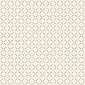 Golden abstract geometric seamless pattern. Vector gold and white grid ornament Royalty Free Stock Photo