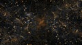 Golden Abstract Network, Particle Flow Background, Connectivity Pattern Design, Futuristic Backdrop Royalty Free Stock Photo