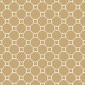 Golden abstract pattern in Arabian style. Seamless vector golden background. Royalty Free Stock Photo