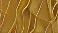 Golden abstraction with rough texture and uneven lines. Golden beautiful background. Generated AI.