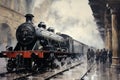 Golden Age Glory: A Monotype Ode to Railway\'s Past