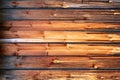 Golden and aged wooden rustic boards closeup.