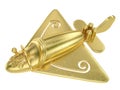 Golden airplane Royalty Free Stock Photo