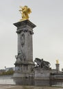 Golden Alexander the Third bridge, Paris
