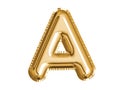 Gold alphabet A air balloon for baby shower celebrate decoration