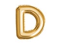 Gold alphabet D air balloon for baby shower celebrate decoration