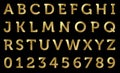 Golden alphabet Royalty Free Stock Photo