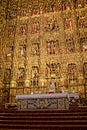 The Golden Altar in the Cathedral in the city of Seville in Andaucia Southern Spain Royalty Free Stock Photo