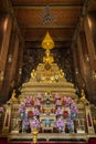 Golden altar at the Wat Pho temple in Bangkok
