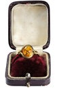 Golden amber ring