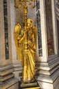 Golden Angel Light Basilica Santa Maria Maggiore Rome Italy