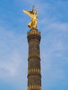 Golden angel of the Siegessaeule Victory Column Royalty Free Stock Photo