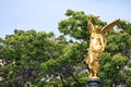 Golden angel statue Johann Andreas von Liebenberg monument