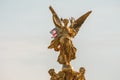 The Golden Angel of Victoria Memorial on sunny day