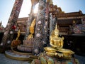 Golden Angels Statues of The Pagoda Royalty Free Stock Photo