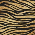 Golden Animal Print Glitter Pattern on Dark Background Texture, Digital Paper