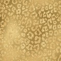 Golden Animal Print Glitter Pattern on Metallic Gradient Background Texture, Digital Paper