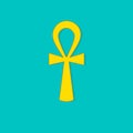 Golden ankh icon