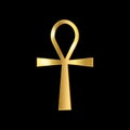 Golden Ankh symbol