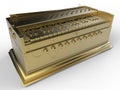 Golden antique harmonium Royalty Free Stock Photo