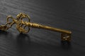 Golden Antique Key Royalty Free Stock Photo