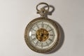 Golden, antique pocket watch Royalty Free Stock Photo