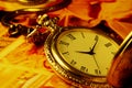 Golden antique watch Royalty Free Stock Photo