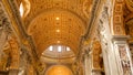 Golden Arch of Saint Peter`s Basilica Royalty Free Stock Photo