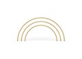 Golden archway structure semicircle construction basic foundation 3d element design realistic vector