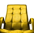 Golden armchair concept Royalty Free Stock Photo