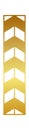 Golden arrow style art deco element Royalty Free Stock Photo