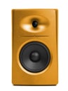 Golden audio speaker (sound studio monitor) Royalty Free Stock Photo