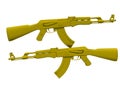 Golden Automatic Rifle AK47