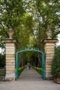 Entrance gate old baroque castle in ludwigsburg