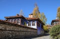 Golden autumn in the old town of Koprivshtica in Bulgaria Royalty Free Stock Photo