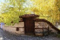 Golden autumn in the old town of Koprivshtica in Bulgaria Royalty Free Stock Photo