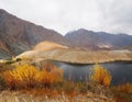 Golden Autumn In Phander Valley, Phander Lake, Ghizer District, Gilgit Baltistan, Pakistan Royalty Free Stock Photo