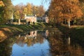 Golden autumn, pool, Russia