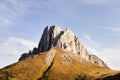 Golden autumn on the slopes of the mountains of the Caucasus and Adygea in the natural park Big Thach Royalty Free Stock Photo