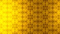 golden background with abstract pattern, 3d rendering. Computer digital drawing.