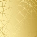 Golden background with meridians - vector