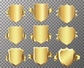 Golden badges vector Royalty Free Stock Photo