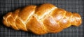 Golden baked Challah bread