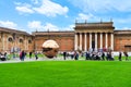 Golden Ball sculpture in courtyard of Vatican Museum Royalty Free Stock Photo