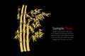 Golden bamboo Royalty Free Stock Photo
