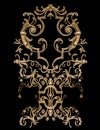 Golden Baroque composed frame