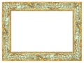 Golden Baroque Frame with light green patina